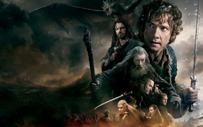 Smaug, Orlando Bloom, The Hobbit, Bilbo Baggins, The Hobbit The Battle of the Five Armies, movies