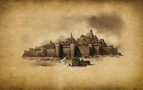 castle, fantasy art