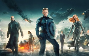 Samuel L. Jackson, Nick Fury, Captain America The Winter Soldier, Steve Rogers, Chris Evans, Scarlett Johansson