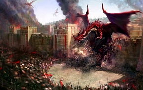 fantasy art, dragon