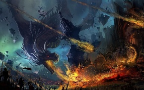 fantasy art, dragon