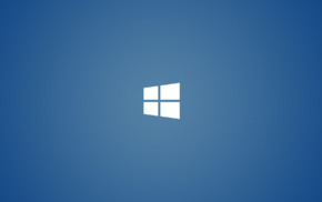 Windows 8, technology, logo, window, blue, minimalism