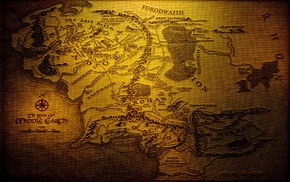 map, The Lord of the Rings, Middle, earth