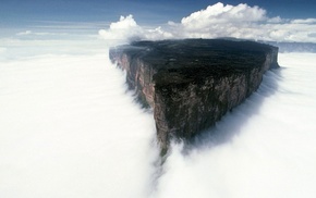 Mount Roraima, Venezuela, landscape, mist