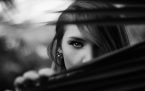 long hair, girl, brunette, face