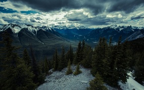 lake, mountain