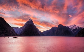 lake, mountain, nature, landscape