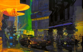 science fiction, Bladerunner, artwork