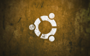 symbols, brown, Ubuntu, abstract