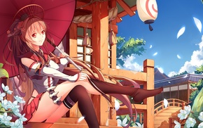 thigh, highs, umbrella, Kantai Collection