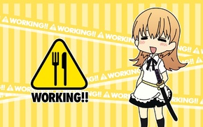 Working, anime girls