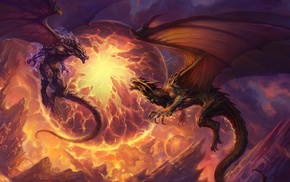 fantasy art, dragon