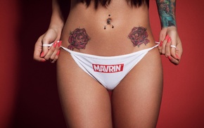 white panties, tattoo, Aleksandr Mavrin