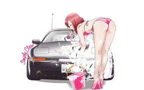 Love Live, Toyota MR2, panties, anime girls