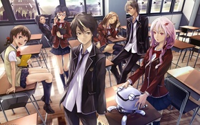 Yuzuriha Inori, manga, Samukawa Yahiro, anime girls, Tamadate Souta, school uniform