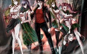 Marikawa Shizuka, manga, Busujima Saeko, Highschool of the Dead, Takagi Saya, Miyamoto Rei
