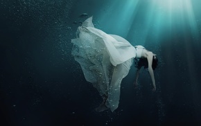 girl, underwater