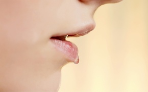 water drops, closeup, lips, girl, open mouth