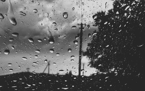 nature, rain