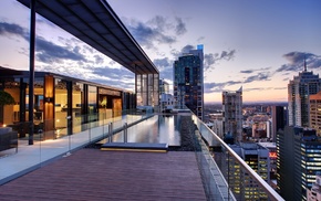 cityscape, building, swimming pool