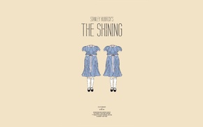 movie poster, blue dress, simple background, movies, Stanley Kubrick, The Shining