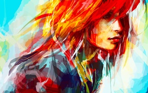 redhead, painting, Hayley Williams, alicexz, artwork