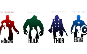 Captain America, Hulk, The Avengers, Thor, Iron Man