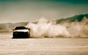 BMW, E 39, dust, car, desert