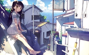 Kantoku, manga, anime girls, Nagisa Kantoku, school uniform, skirt