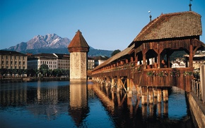 Switzerland, mountain, bridge