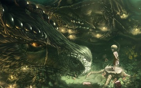 fantasy art, dragon
