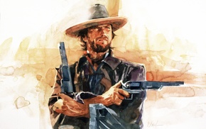 movies, artwork, Clint Eastwood