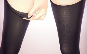 knee, highs, stockings, anime girls