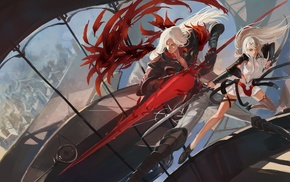 sword, anime, anime girls