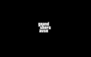 Grand Theft Auto, minimalism, video games, black