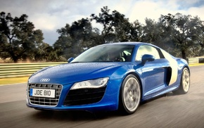 Audi R8, blue, Audi, blue cars, car