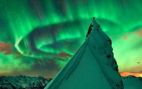 nature, landscape, aurorae, Norway