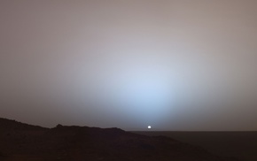 landscape, Mars, sunrise