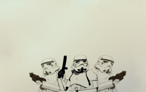 Star Wars, stormtrooper, simple background