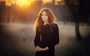 brunette, Ksenia Malinina, girl, photography, model