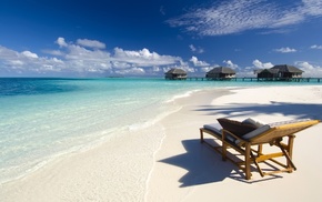sea, nature, Maldives, beach