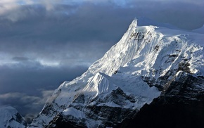 nature, snow, mountain, landscape