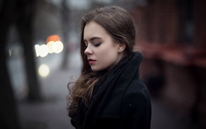 brunette, blue eyes, girl, model, Ekaterina Kuznetsova