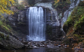 nature, waterfall