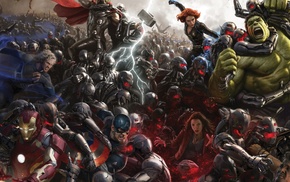 Scarlet Witch, Hawkeye, Avengers Age of Ultron, Thor, Iron Man, Captain America
