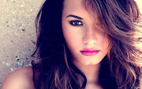 Demi Lovato, closeup, brunette, girl
