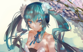 artwork, anime girls, Vocaloid, Hatsune Miku