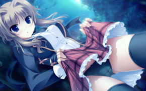 long hair, anime girls, panties