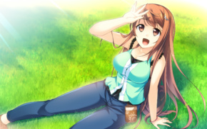 long hair, anime girls