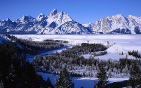 snow, mountain, landscape, nature